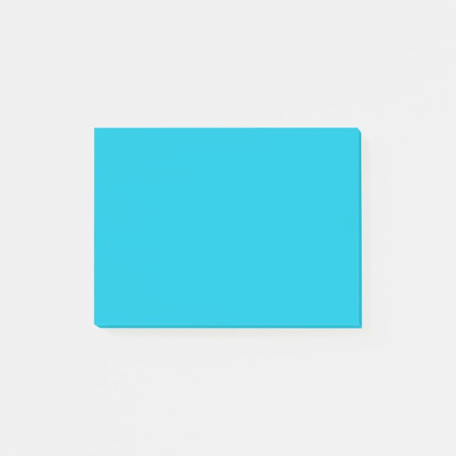 Hawaii Blue Solid Färg Post-it Block (Framsida)