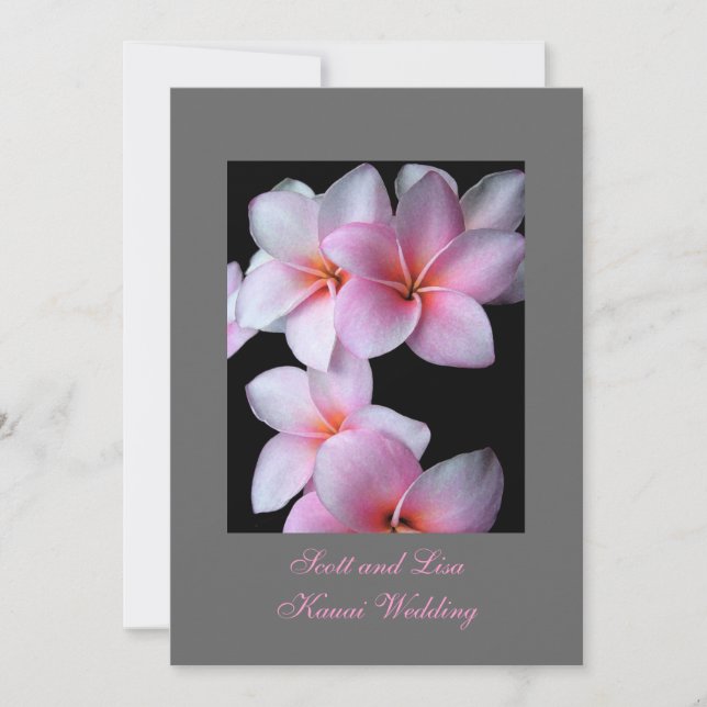 Hawaii Bröllop meddelande Inbjudningar (Framsida)
