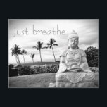 Hawaii Buddha Black and White Photo Just Breathe Vykort<br><div class="desc">"Andas bara." Varje gång jag besöker Big Island måste jag åka till Buddha. Något om havets storhet, det fredliga ansikte och dess platshållares ensamhet får mig att känna lugn, serene och lycklig. Skicka lite avslappning med detta vackra, inspirerande, svarta och vita vykort. Det är en underbar, inspirerande korrespondens! Du kan...</div>