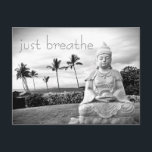 Hawaii Buddha Black and White Photo Just Breathe Vykort<br><div class="desc">"Andas bara." Varje gång jag besöker Big Island måste jag åka till Buddha. Något om havets storhet, det fredliga ansikte och dess platshållares ensamhet får mig att känna lugn, serene och lycklig. Skicka lite avslappning med detta vackra, inspirerande, svarta och vita vykort. Det är en underbar, inspirerande korrespondens! Du kan...</div>
