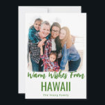 HAWAII CHRISTMAS CARDS BEACH PHOTO CHRISTMAS CARDS JULKORT<br><div class="desc">Vill du ha ett familjefoto från Hawaiiis julkort som är varmt och tropiskt? Skicka personlig varmt önskemål på det här strandfotojulkortet från ställe med den här fantastisk painterlyeffekten. Du kan anpassa platsen, oavsett om det är en stad, stat eller favoritstrand! Den här designen fungerar från Florida till Hawaii, Kalifornien till...</div>