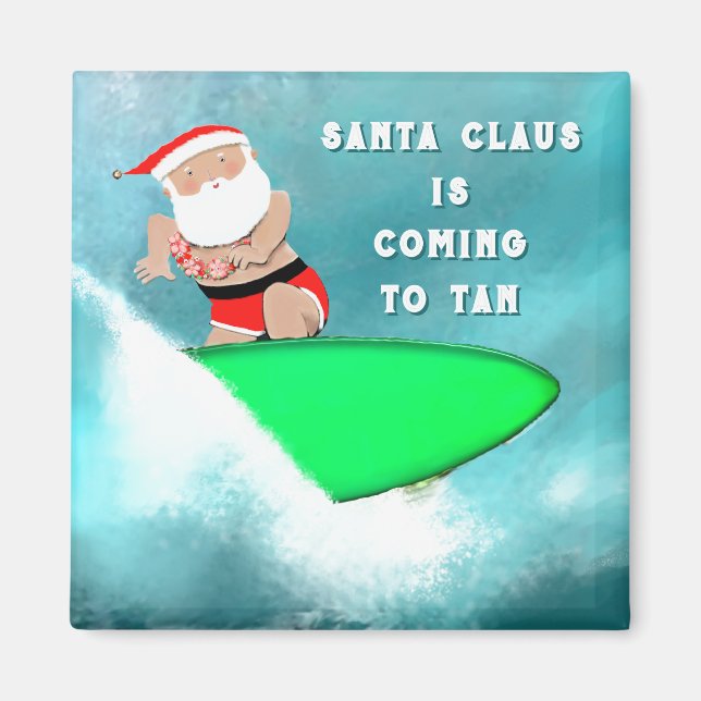Hawaii Christmas Holiday Gift Magnet (Framsidan)