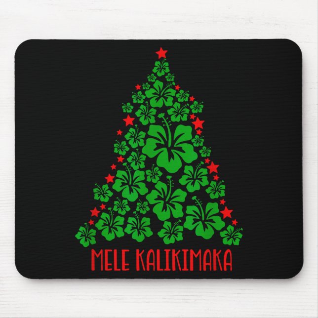 Hawaii Christmas Mele Kalikimaka Floral Christmas  Musmatta (Framsidan)