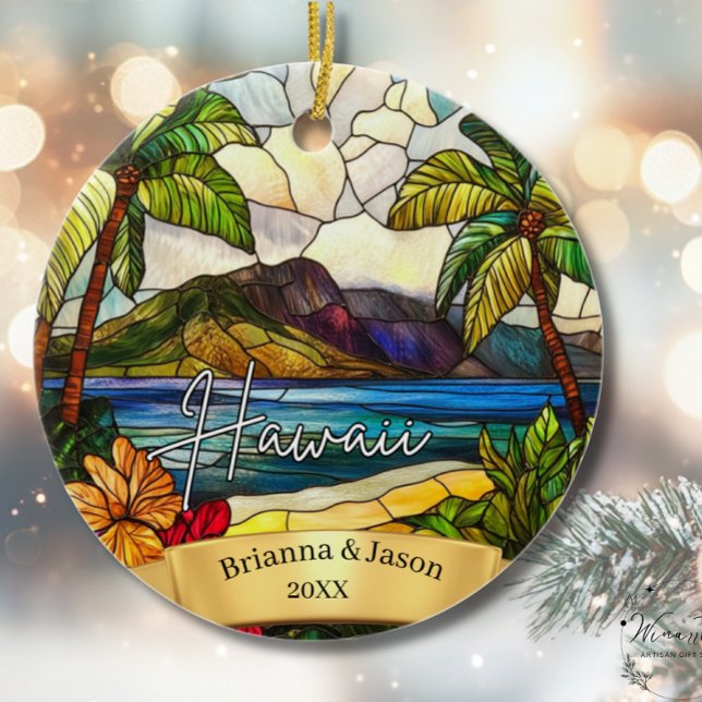 Hawaii Christmas Ornament Couples Family Vacation (Skapare uppladdad)
