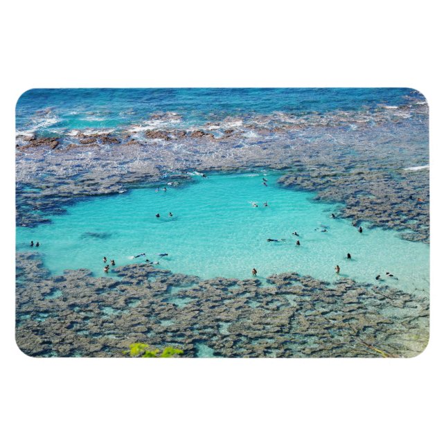 Hawaii Coastal View Photo Magnet (Horisontell)