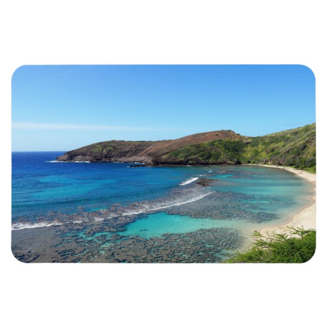 Hawaii Coastal View Photo Magnet (Horisontell)