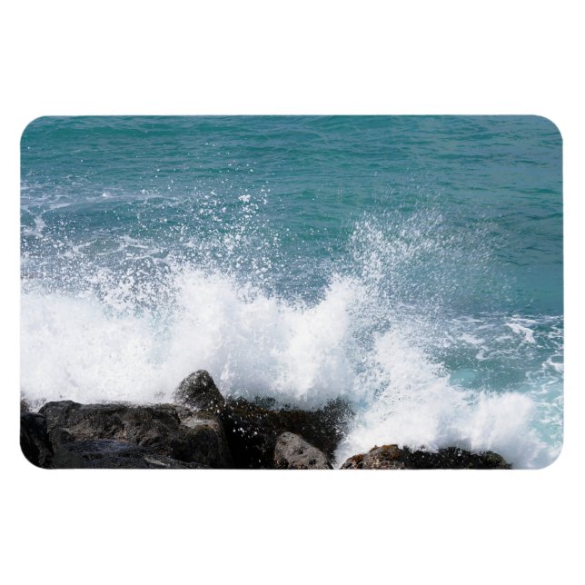 Hawaii Coastal View Photo Magnet (Horisontell)