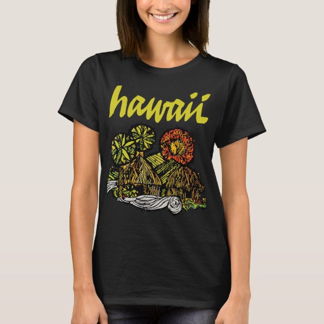 Hawaii Cottages T Shirt (Framsida)