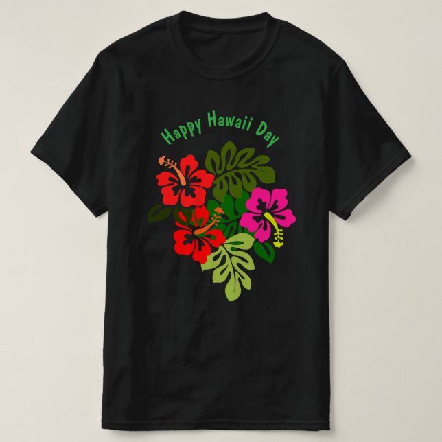 Hawaii Day T Shirt (Design framsida)