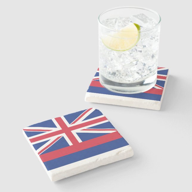 Hawaii delstatlig flagg underlägg sten (Sidan)