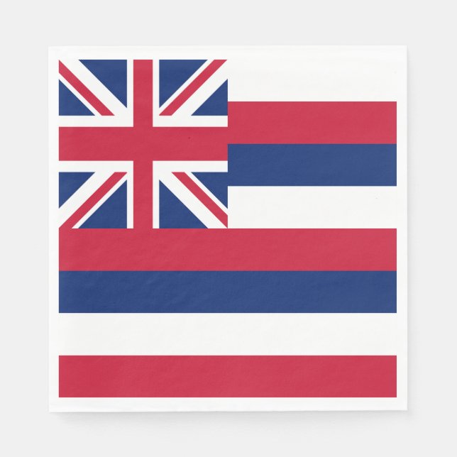 Hawaii delstatlig flagga pappersservett (Framsidan)