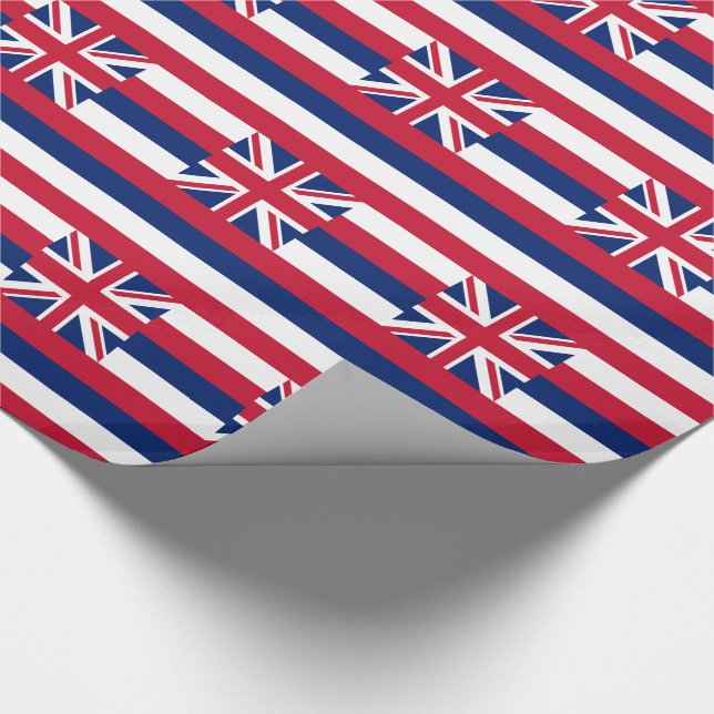 Hawaii delstatlig flagga presentpapper (Hörn)