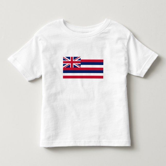 Hawaii delstatlig flagga t shirt (Framsida)