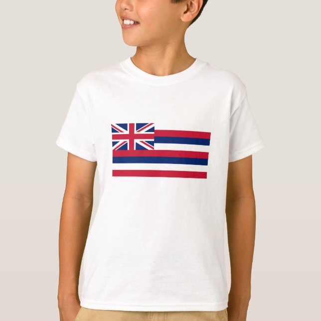 Hawaii delstatlig flagga t shirt (Framsida)