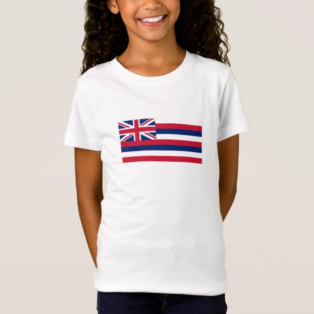 Hawaii delstatlig flagga t shirt (Framsida)