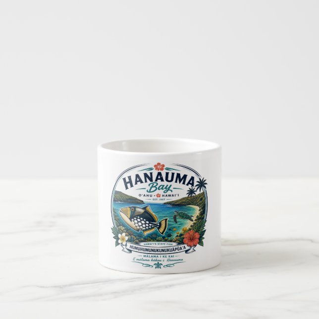 Hawaii delstatsfisk espressomugg (Framsidan)