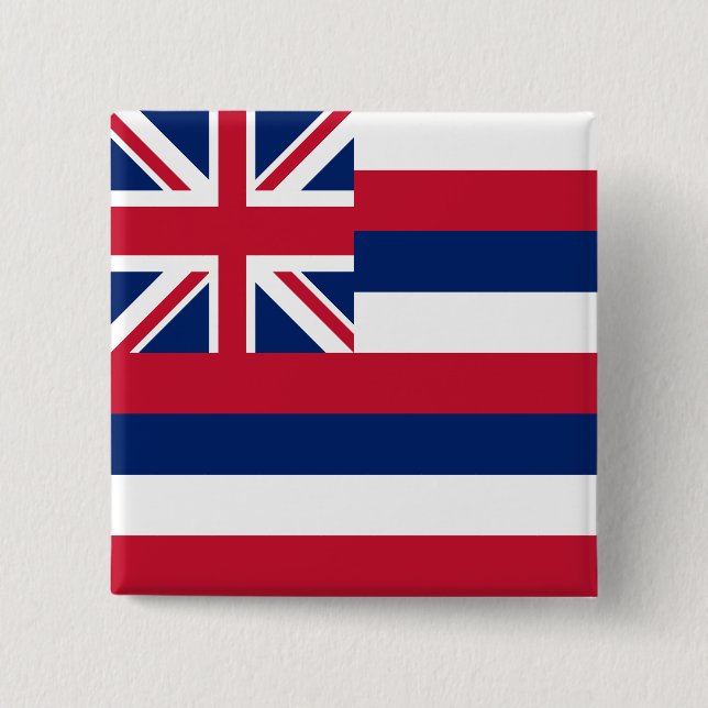 Hawaii delstatsflagga knapp (Framsida)
