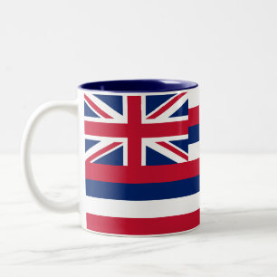 Hawaii delstatsflagga Två-Tonad mugg