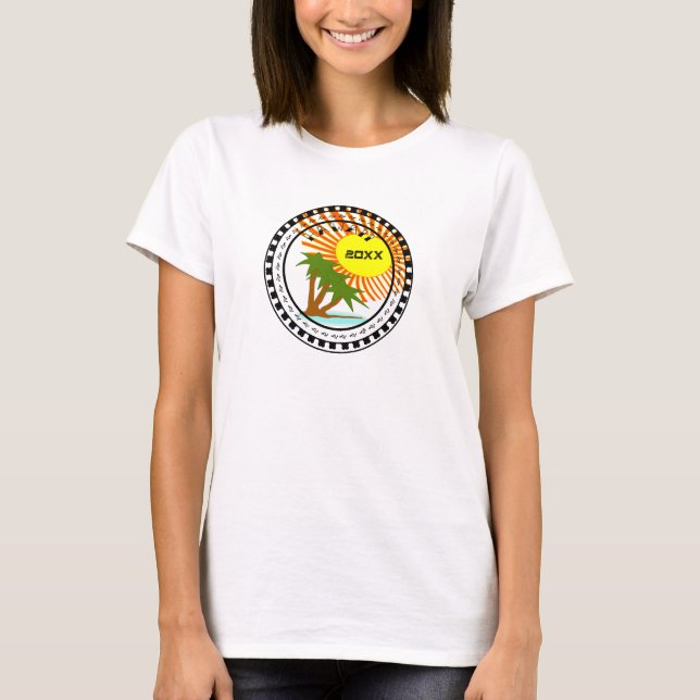 Hawaii Destination Vacation T Shirt (Framsida)