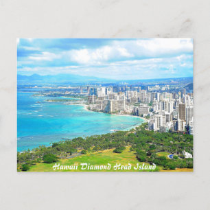 Hawaii Diamond Head Island Vykort