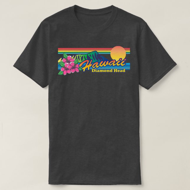 Hawaii Diamond Head T Shirt (Design framsida)
