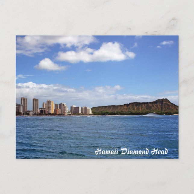 Hawaii Diamond Head Vykort (Framsida)