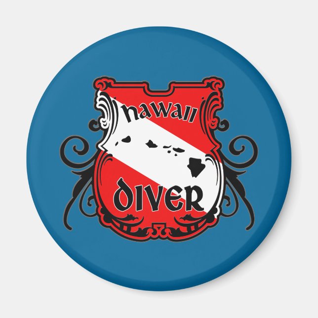 Hawaii Diver Magnet (Framsidan)