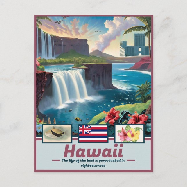 Hawaii Dreams Surreal mästerverk Vykort (Framsida)