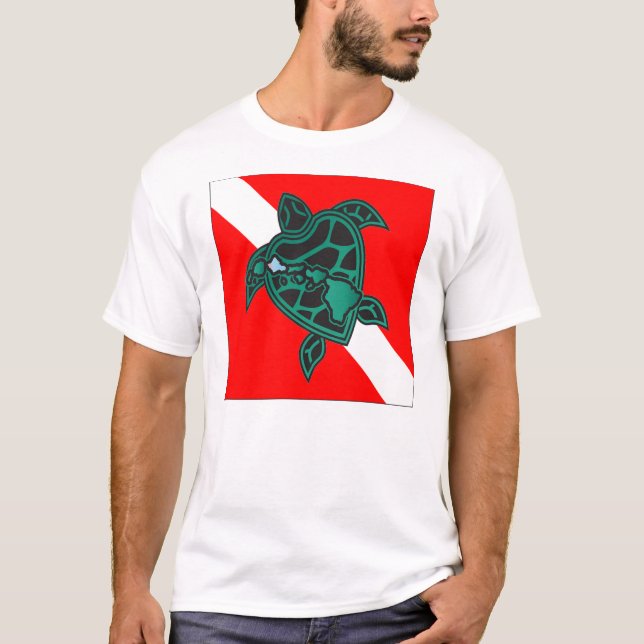 Hawaii Dyka - Hawaii Turtle T Shirt (Framsida)