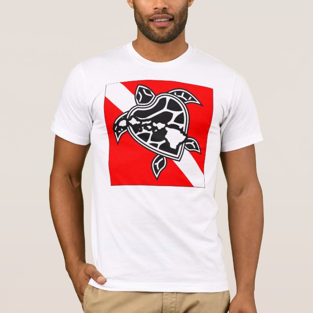 Hawaii dyka tee shirt (Framsida)