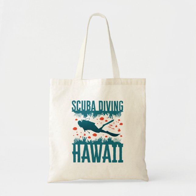 Hawaii-dykning Souvenir Tygkasse (Framsidan)