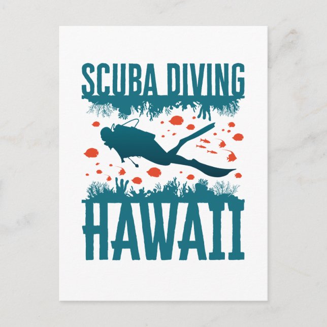 Hawaii-dykning Souvenir Vykort (Framsida)