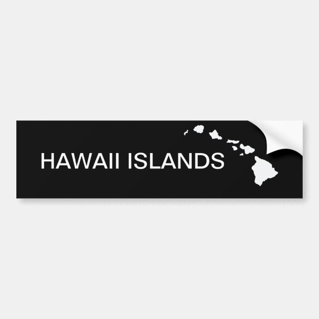 Hawaii Eight Islands Bildekal (Framsidan)