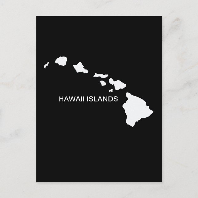 Hawaii Eight Islands Vykort (Framsida)