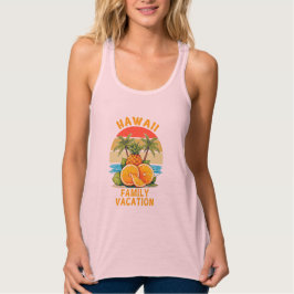 Hawaii Family Vacation Linne Med Racerback