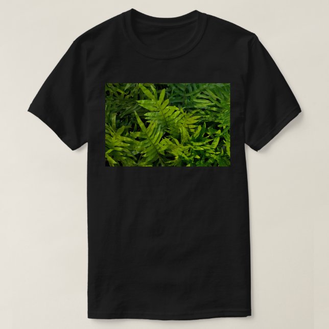 Hawaii Fern Glow naturskönhet T Shirt (Design framsida)