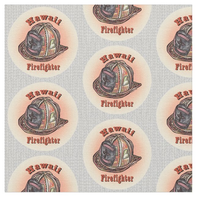 Hawaii Firefighter Tyg (Närbild)