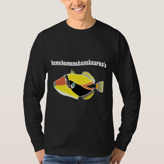 Hawaii Fish Triggerfish T Shirt (Framsida)