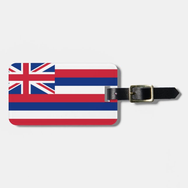 Hawaii flagga bagagebricka (Horisontell Framsida)