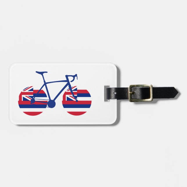 Hawaii Flagga Cycling Bagagebricka (Horisontell Framsida)