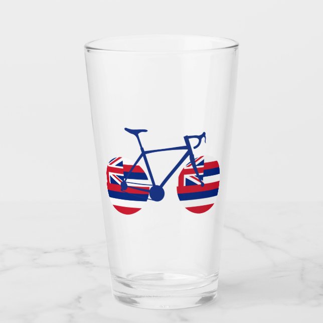 Hawaii Flagga Cycling Glaskopp (Framsida)