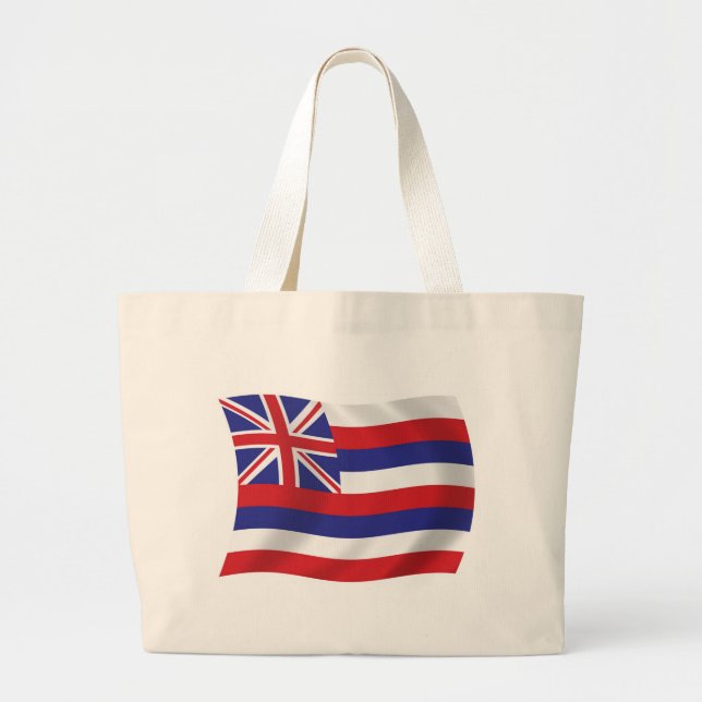Hawaii Flagga Handväskor Jumbo Tygkasse (Framsidan)