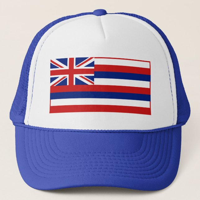 Hawaii Flagga Hat Truckerkeps (Framsida)