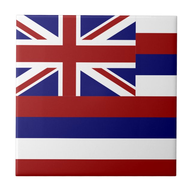 Hawaii flagga kakelplatta (Framsidan)