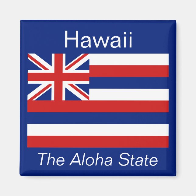 Hawaii Flagga Magnet (Framsidan)