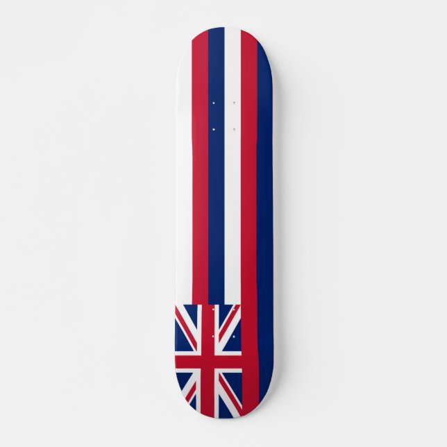Hawai'i Flagga Mini Skateboard Bräda 18,5 Cm (Framsida)