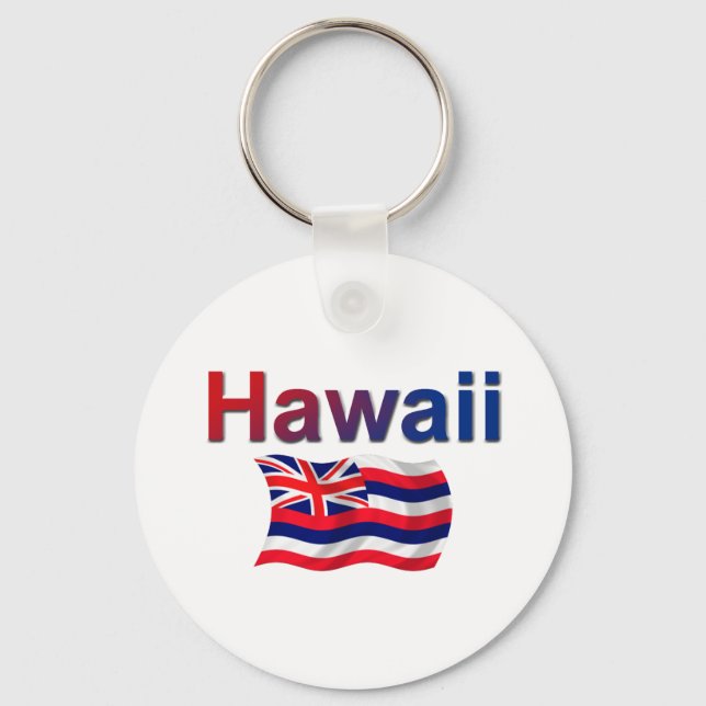 Hawaii Flagga Nyckelring (Framsida)