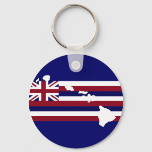 Hawaii flagga på öarnas Nyckelring