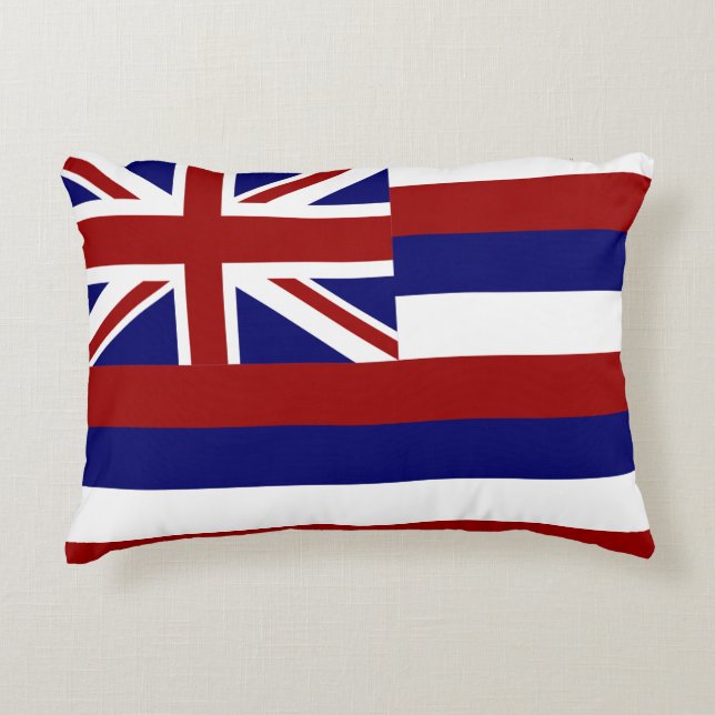 Hawaii flagga prydnadskudde (Framsidan)