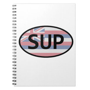 Hawaii Flagga Standup Paddling Anteckningsbok